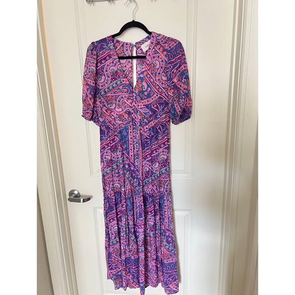 BA&SH Franky Dress In Blue Small - Picture 2 of 5